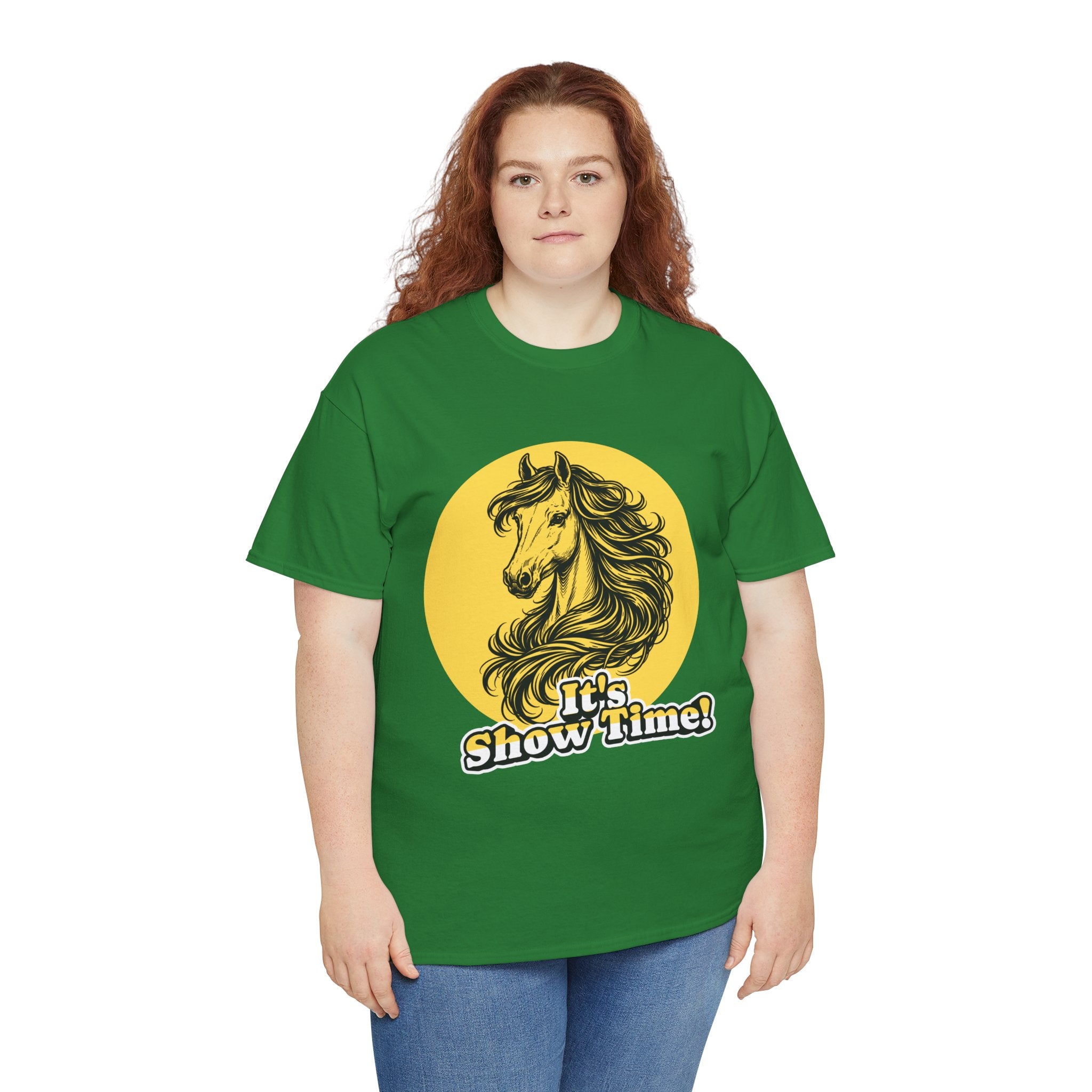 "It's Show Time!" Equestrian Sketch Graphic Tee | Horse Show T-Shirt for Riders