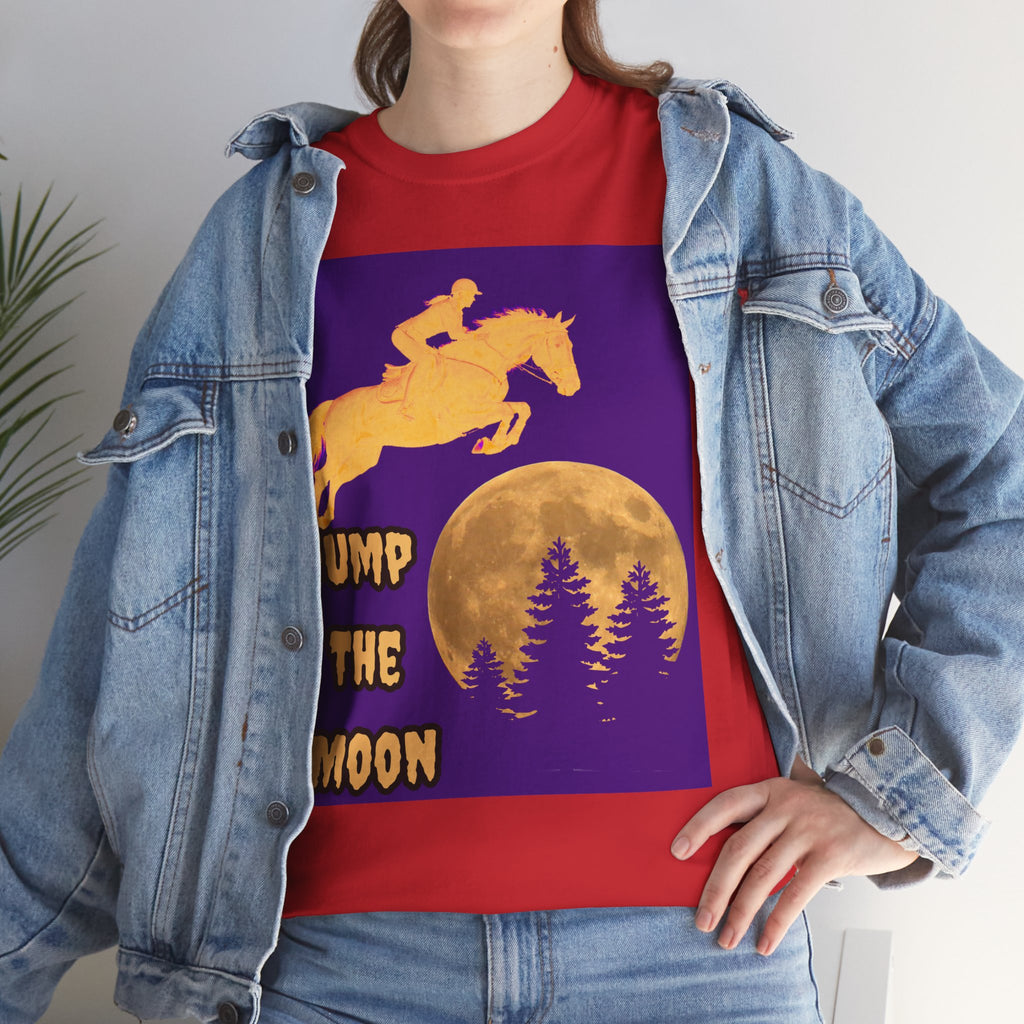 "Jump the Moon" Equestrian themed T shirt