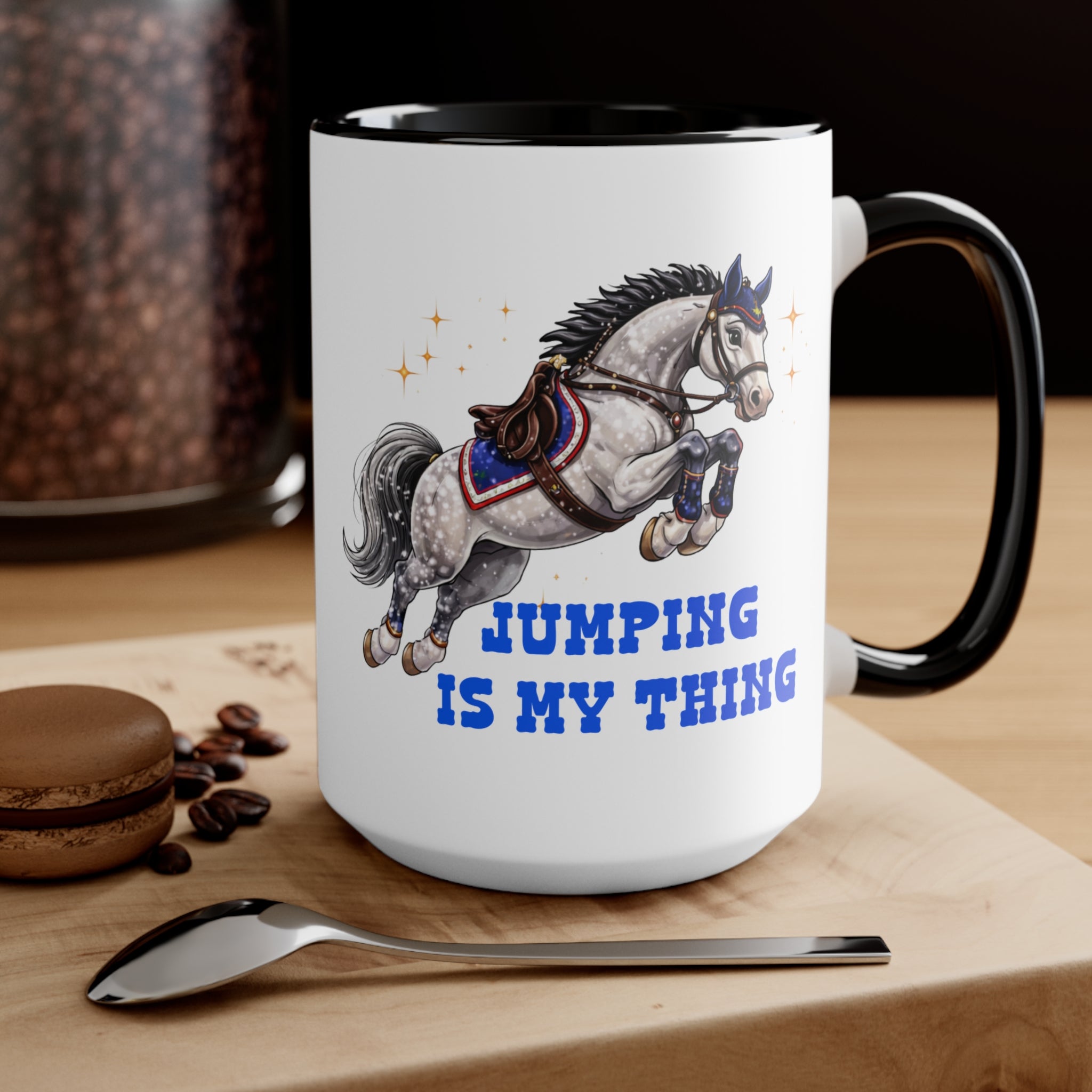 'Jumping Is My Thing' Equestrian Themed Mug