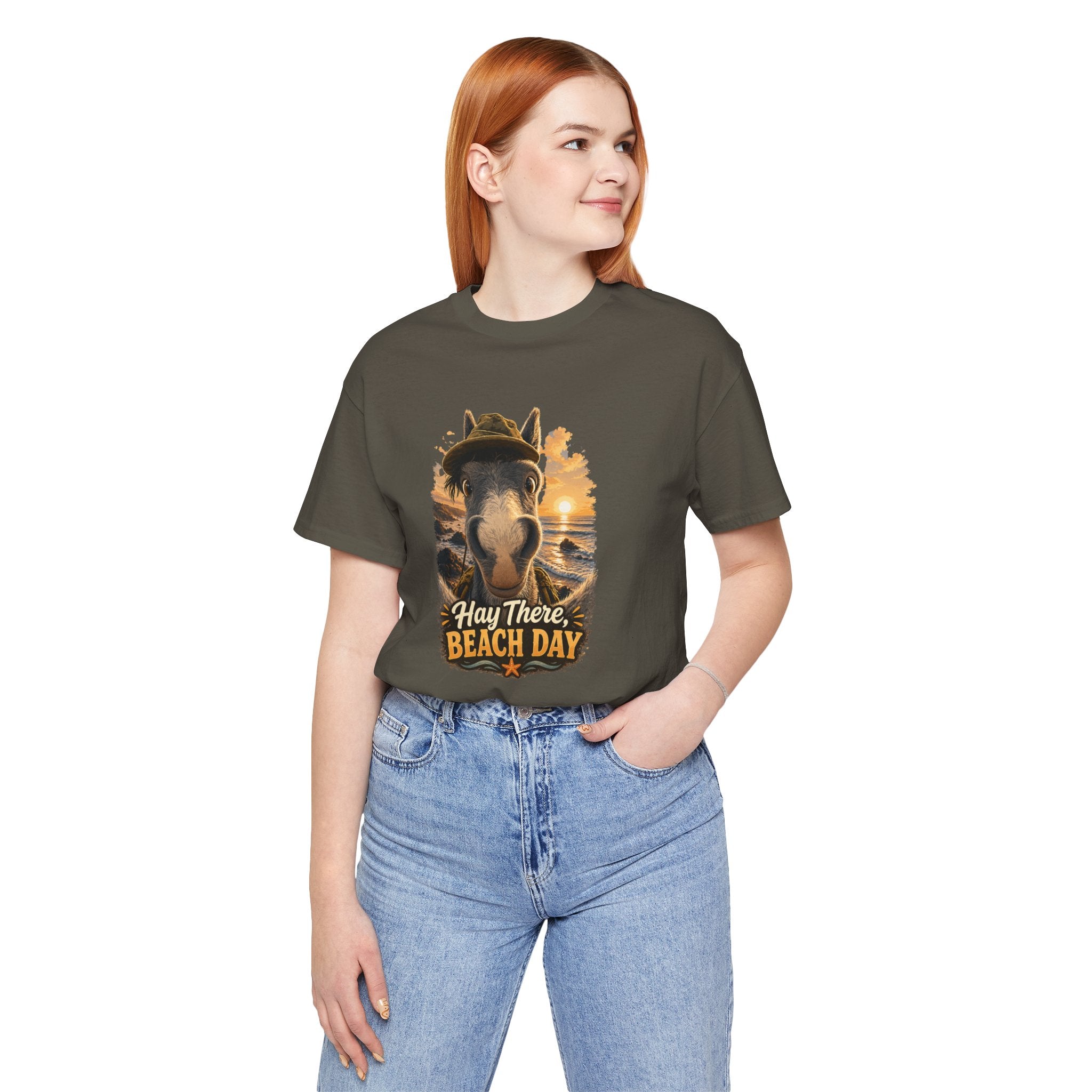 Beach Day Horse T-Shirt | "Hay There, Beach Day" Funny Graphic Tee