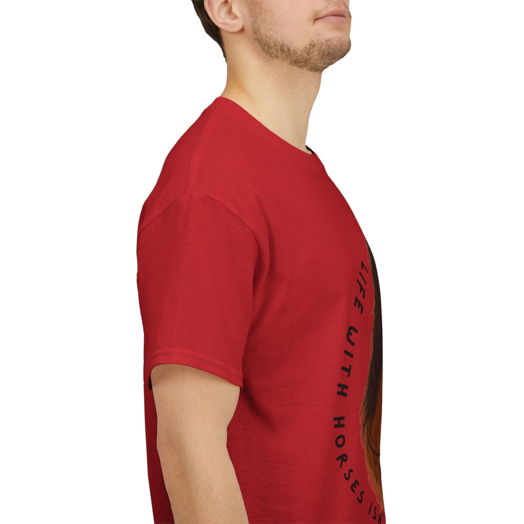 "Life with Horses Isn't Always Picture Perfect" Graphic Tee | Funny Equestrian T-Shirt