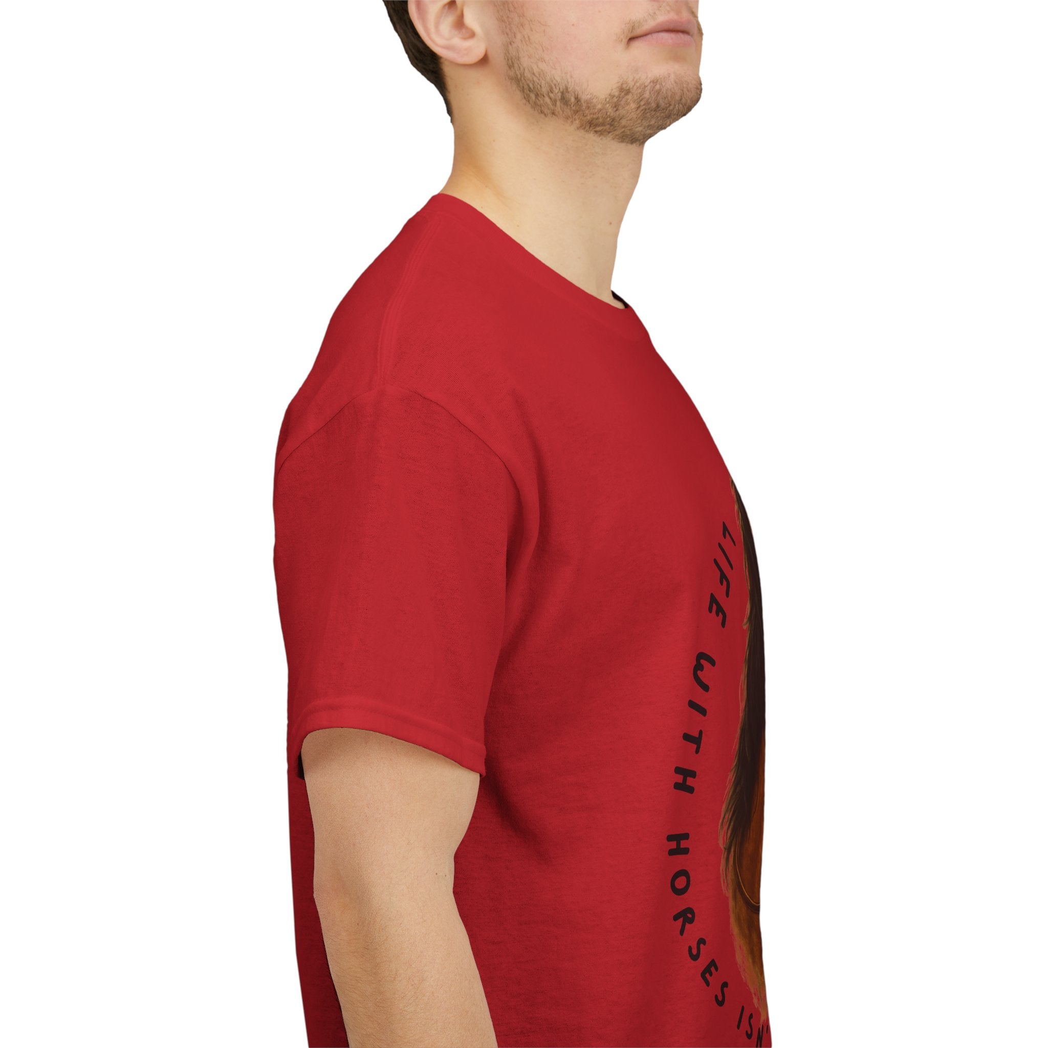 "Life with Horses Isn't Always Picture Perfect" Graphic Tee | Funny Equestrian T-Shirt