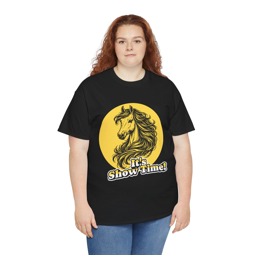 "It's Show Time!" Equestrian Sketch Graphic Tee | Horse Show T-Shirt for Riders