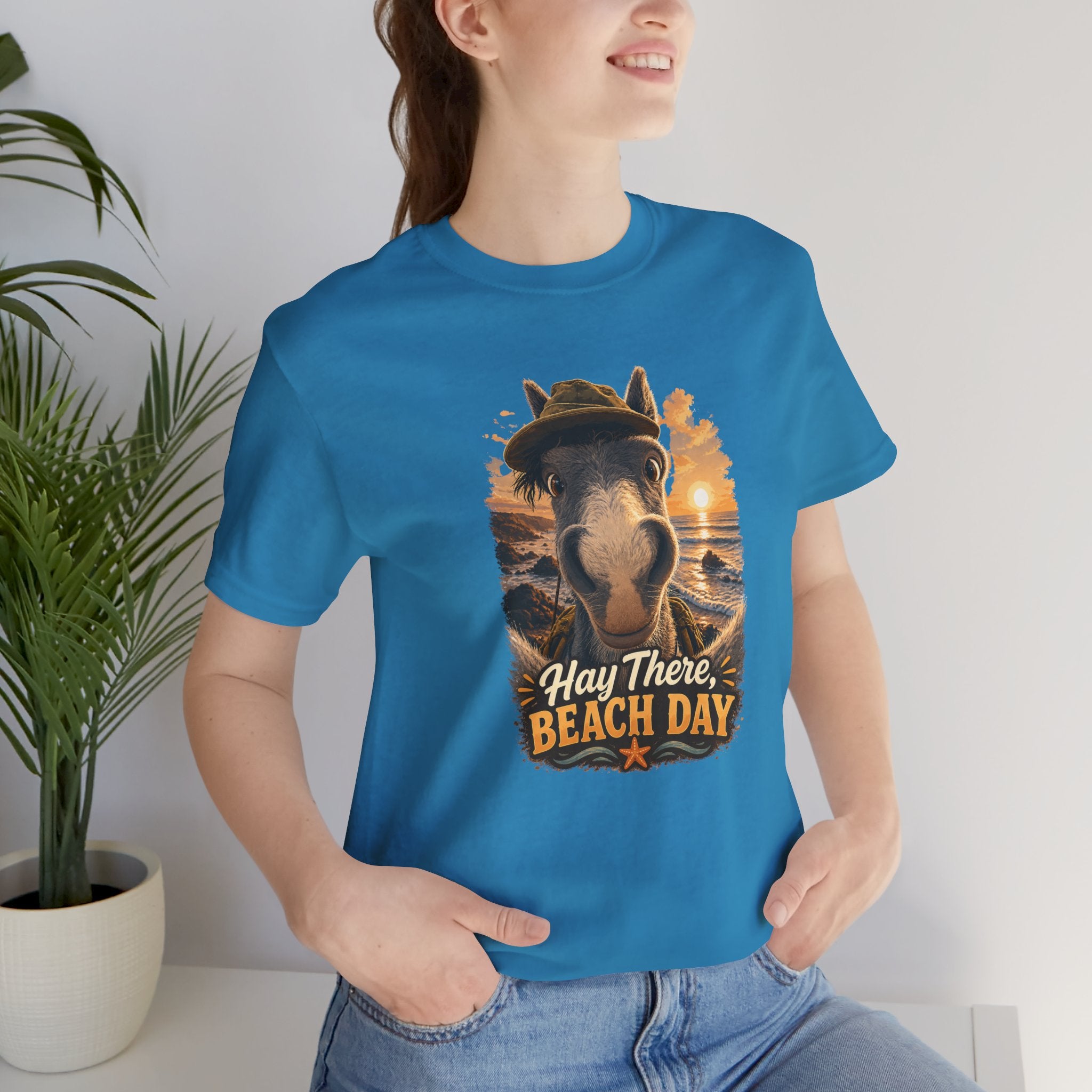 Beach Day Horse T-Shirt | "Hay There, Beach Day" Funny Graphic Tee