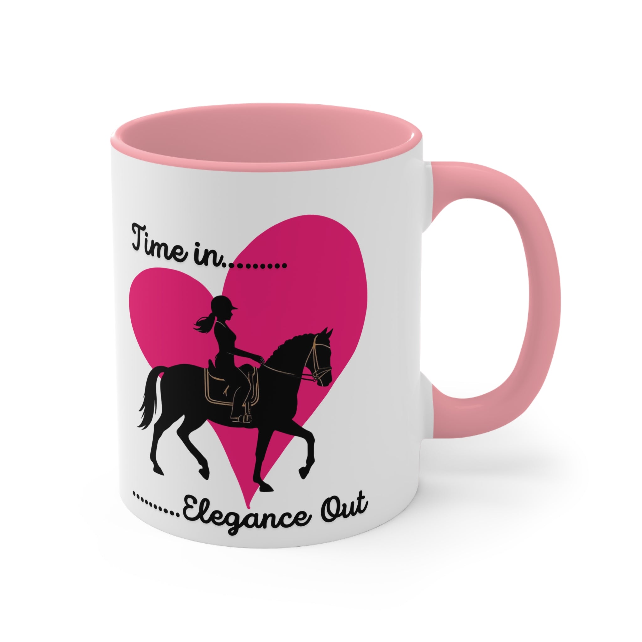 "Time in… Elegance Out" Equestrian Coffee Mug