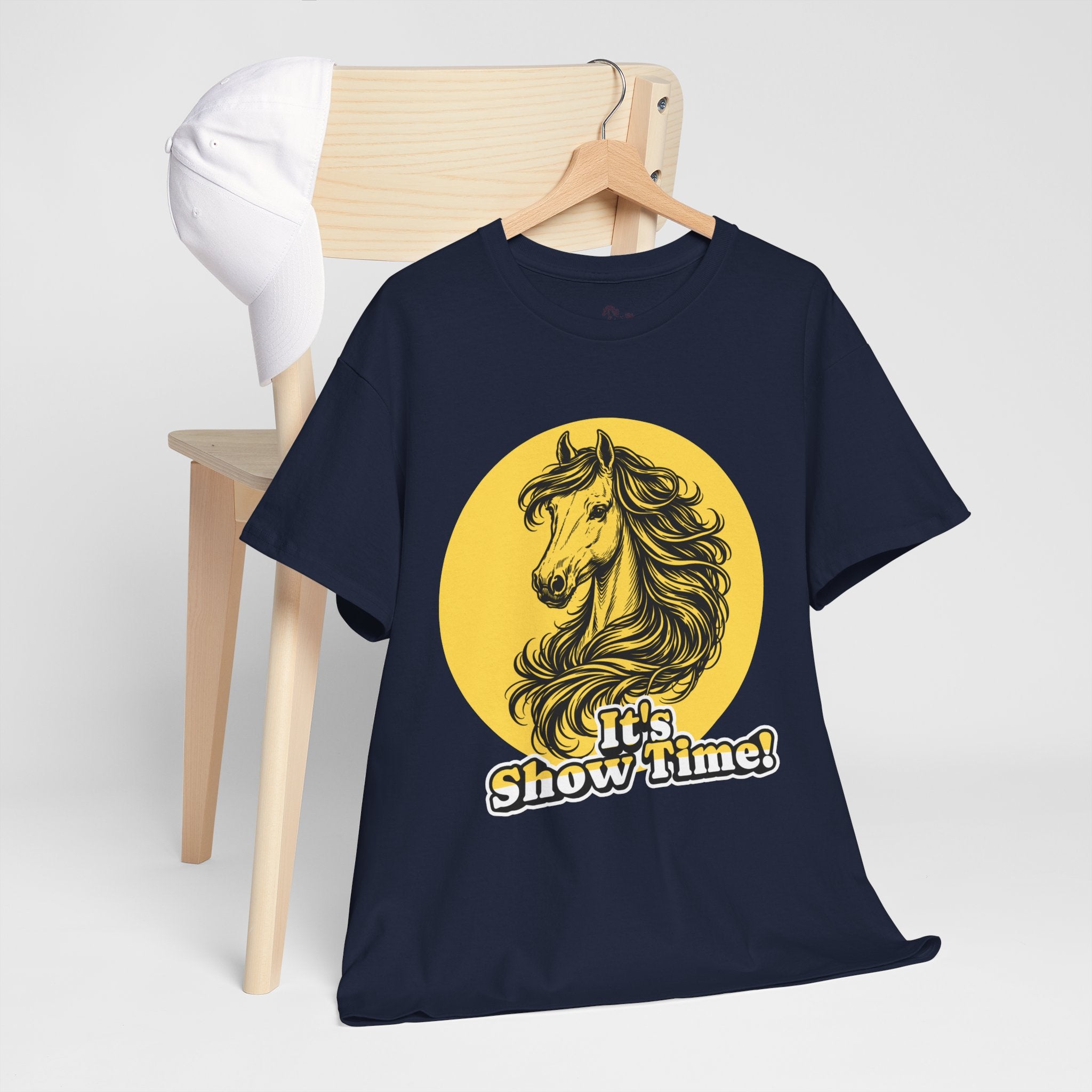 "It's Show Time!" Equestrian Sketch Graphic Tee | Horse Show T-Shirt for Riders