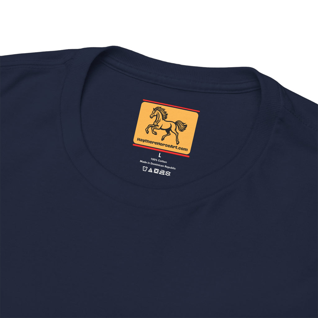 "It's Show Time!" Equestrian T-Shirt | Small Logo Horse Show Graphic Tee
