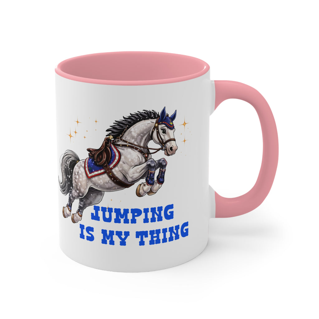 'Jumping Is My Thing' Equestrian Themed Mug