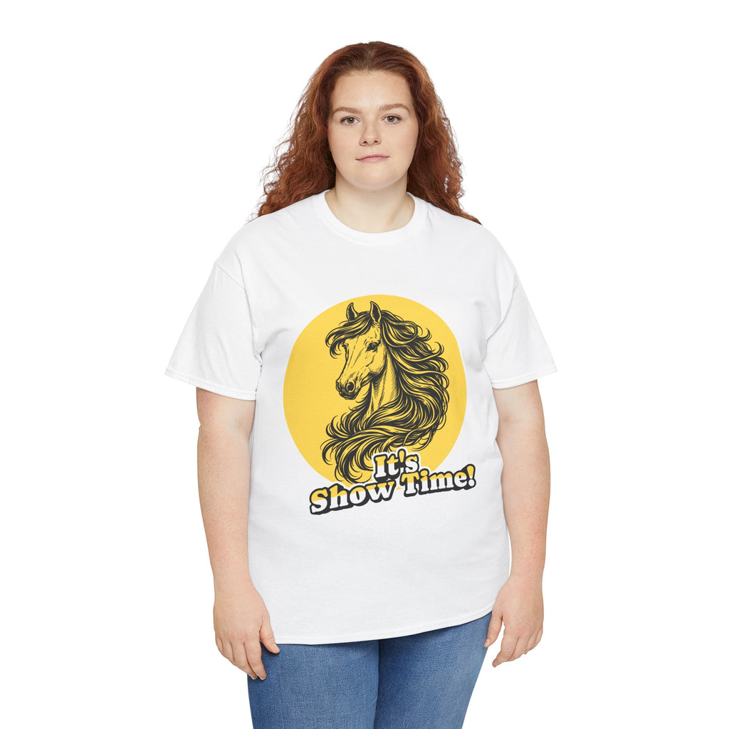 "It's Show Time!" Equestrian Sketch Graphic Tee | Horse Show T-Shirt for Riders
