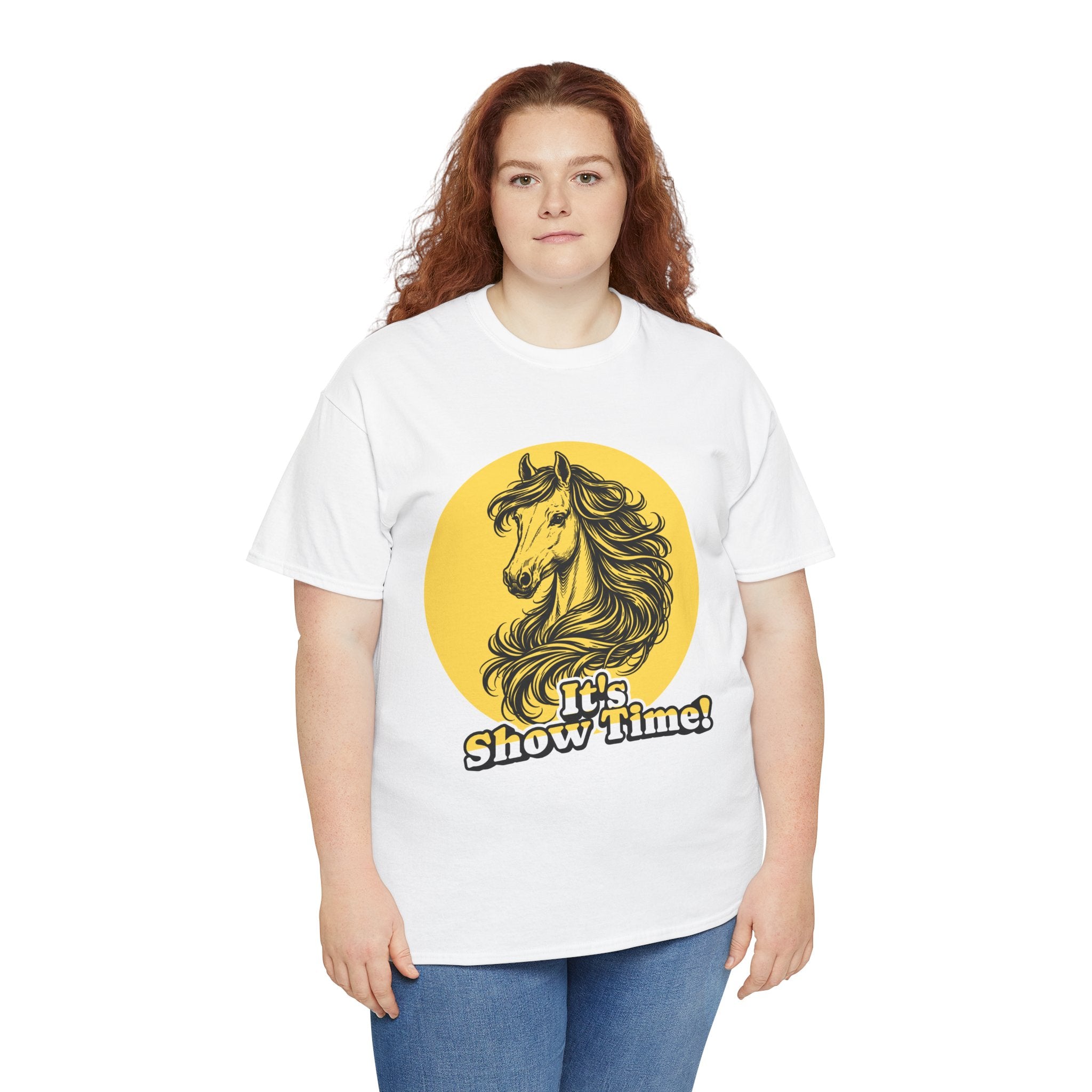 "It's Show Time!" Equestrian Sketch Graphic Tee | Horse Show T-Shirt for Riders