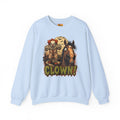 Clown! Creepy Carnival Horse Halloween Sweatshirt Funny Spooked Pony Crewneck