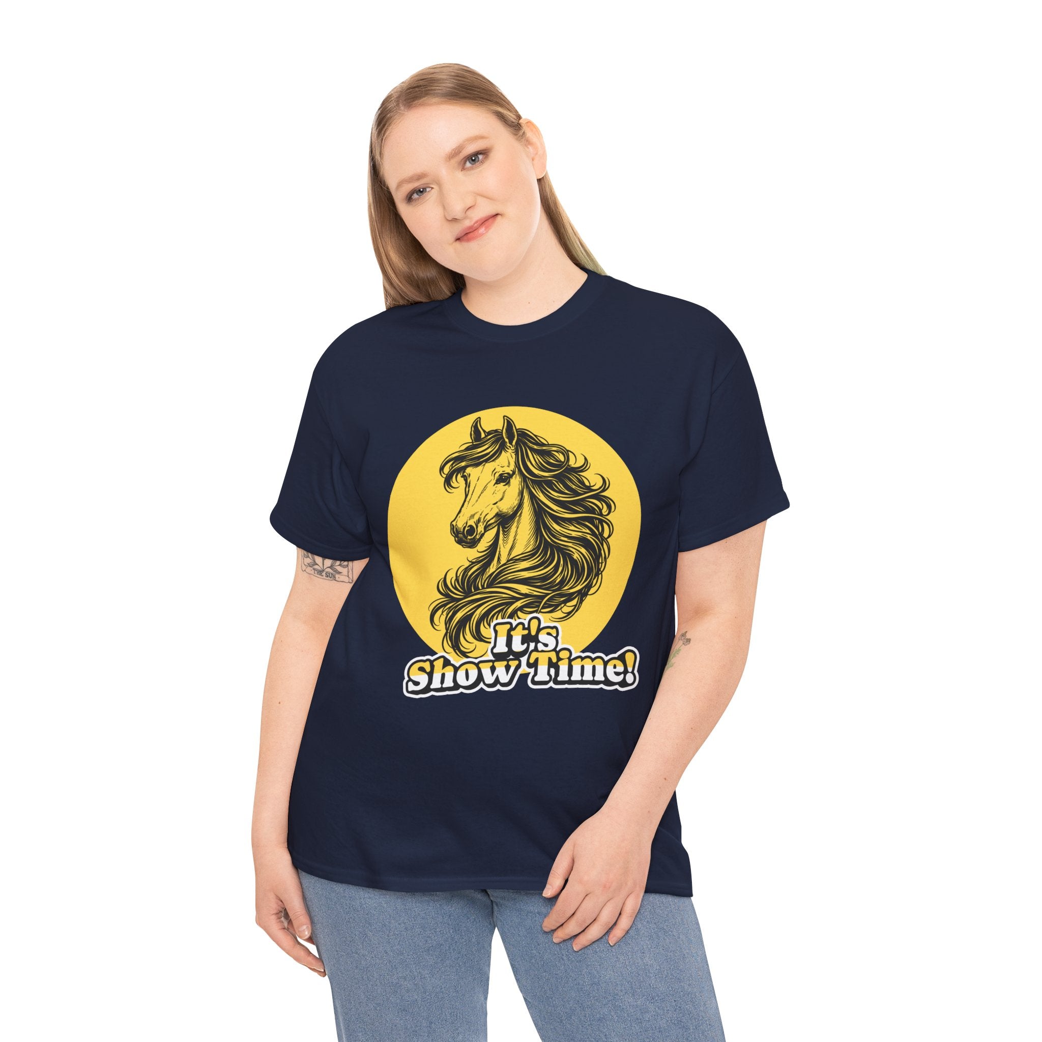 "It's Show Time!" Equestrian Sketch Graphic Tee | Horse Show T-Shirt for Riders