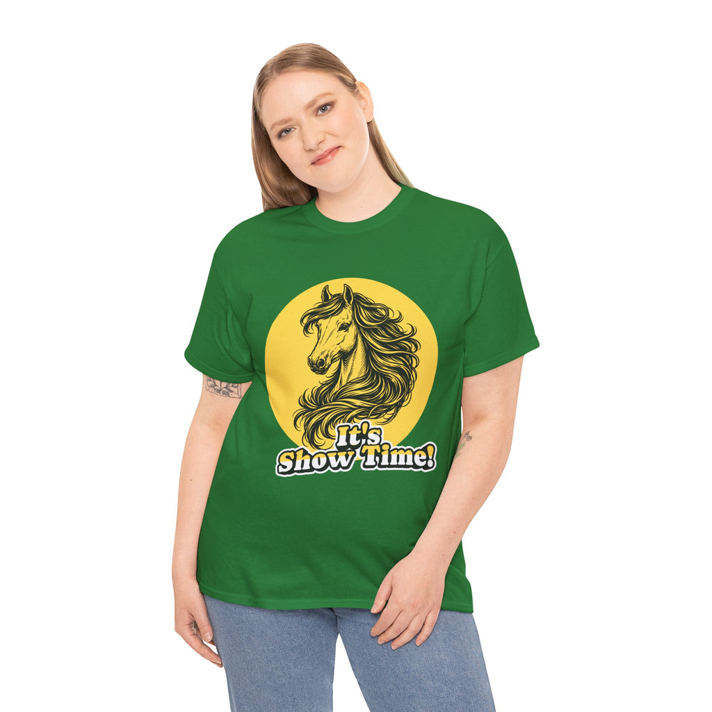 "It's Show Time!" Equestrian Sketch Graphic Tee | Horse Show T-Shirt for Riders