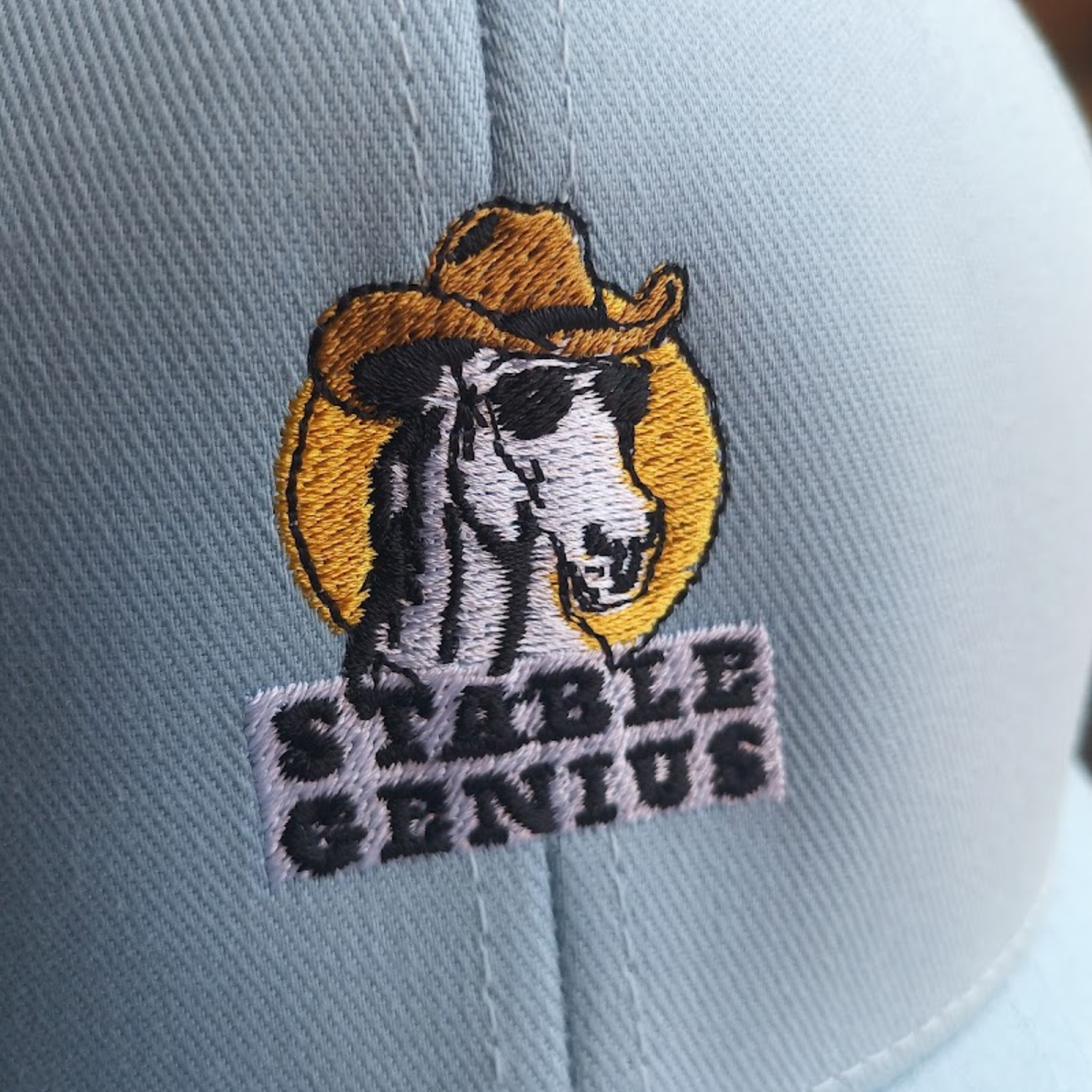 Stable Genius Horse Cap Embroidered Cowboy Horse Hat for Equestrians