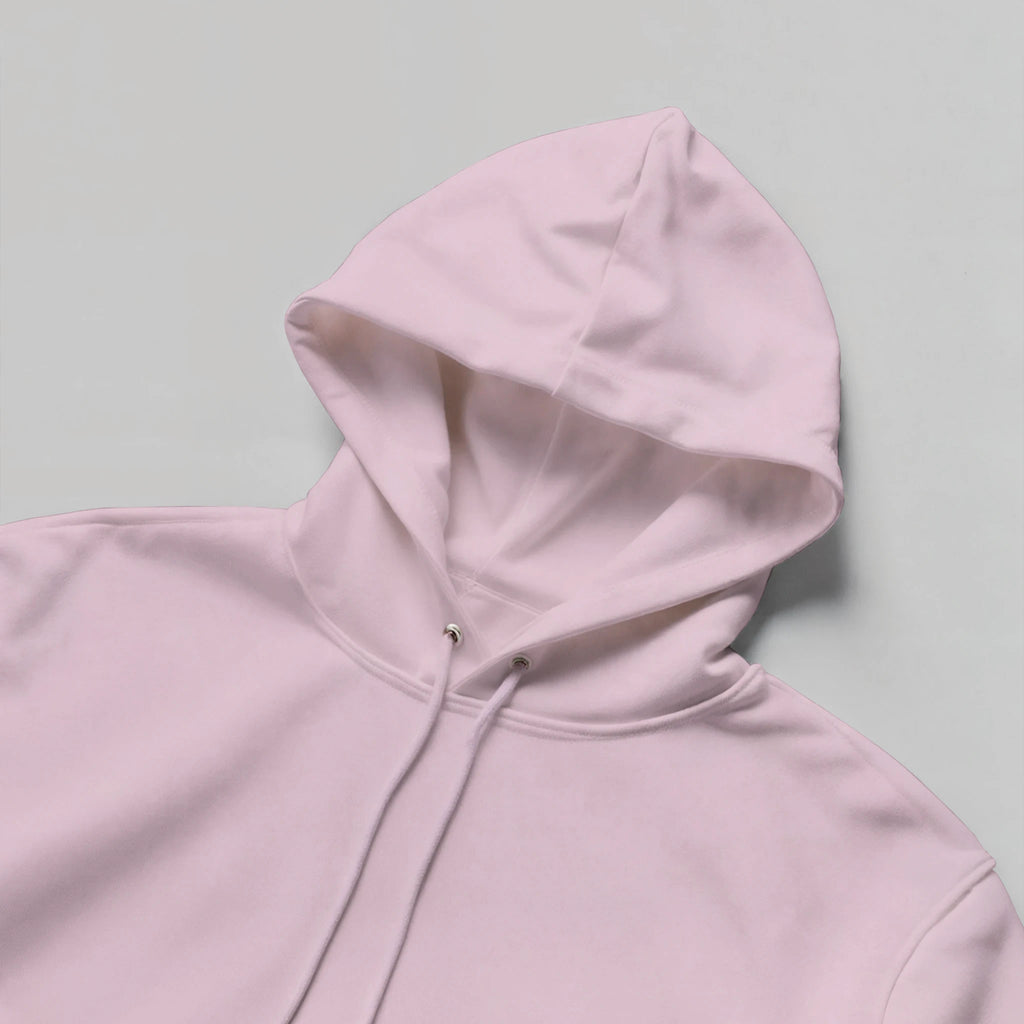 Light pink Time In, Elegance Out grunge dressage hoodie by Hay There Horse Art, view 10